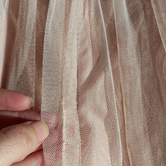 Amsale Strapless Pink Tulle/Chiffon Gown Size 20 Balletcore Barbiecore Princess - Picture 12 of 16